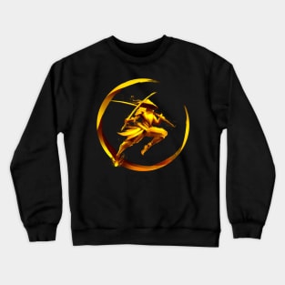 Japnese Yin Yang Samurai Warrior Katana Sword Ronin Crewneck Sweatshirt